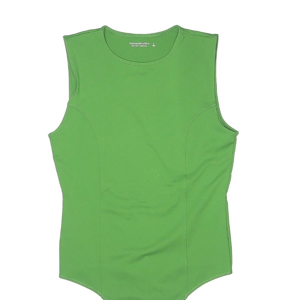 Abercrombie Double-Layered Seamless Fabric Crew Tank Bodysuit - Size M